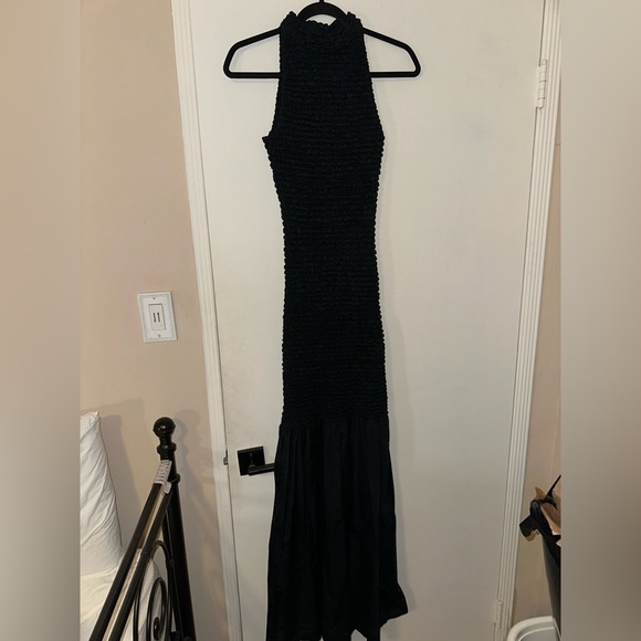 NWOT STAUD Kiera Black Textured Dress Size Medium - Picture 7 of 14